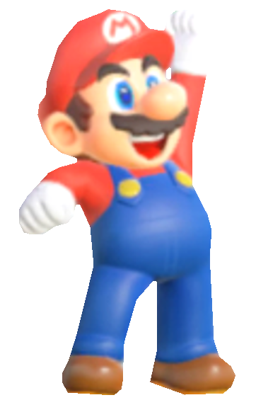 Super Mario raising his fist by transparentjigglyPt2 on DeviantArt