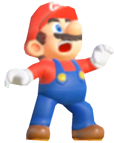 Super Mario looking up in shock by transparentjigglyPt2 on DeviantArt