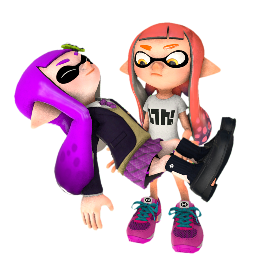 Two inklings holding each other 4 by transparentjigglyPt2 on DeviantArt