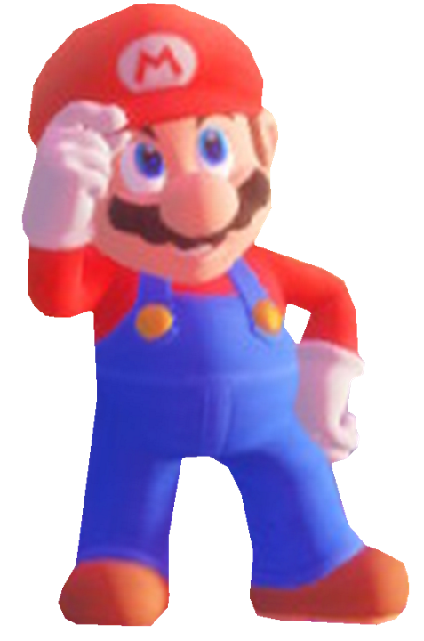 Super Mario adjusting his hat by transparentjigglyPt2 on DeviantArt