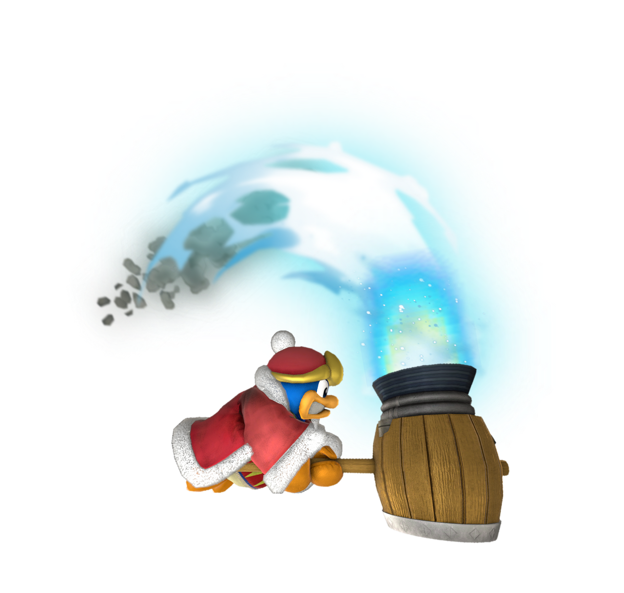 Dedede Turn King Dedede striking the ground with his jet hamme by ...