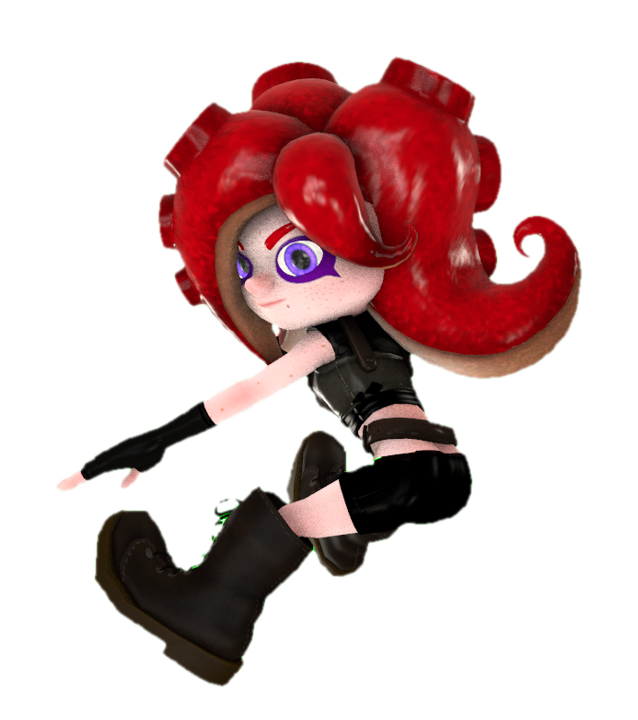 Enemy Octoling striking with her back 2 by transparentjigglyPt2 on ...