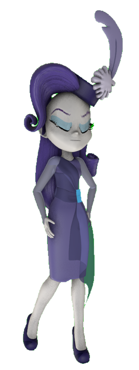 Detective Rarity (EG) tapping her foot by transparentjigglyPt2 on ...