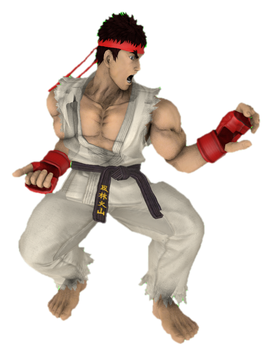 Ryu (Default) posing by transparentjigglyPt2 on DeviantArt