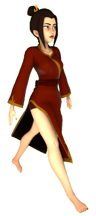 Azula Robe Falling Open Azula (Dress) walking by transparentjigglyPt2 on DeviantArt