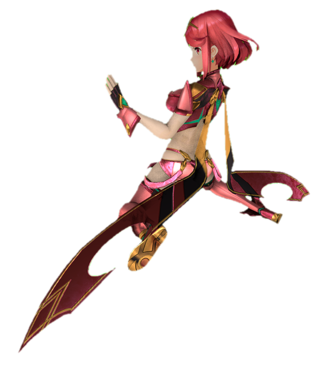 Pyra Hand Extended Pyra (Uncensored) on her knees raising her hands by ...