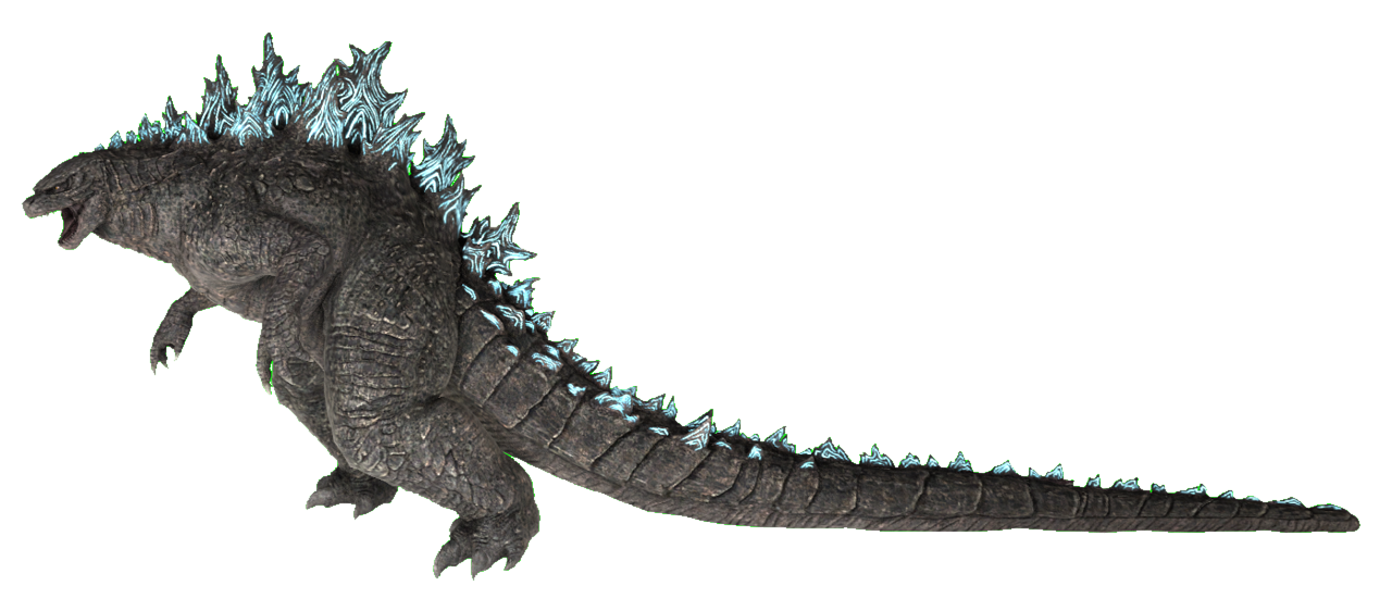 Godzilla Basic Image Side View Godzilla (Normal) leaning forward 3 by transparentjigglyPt2 on DeviantArt