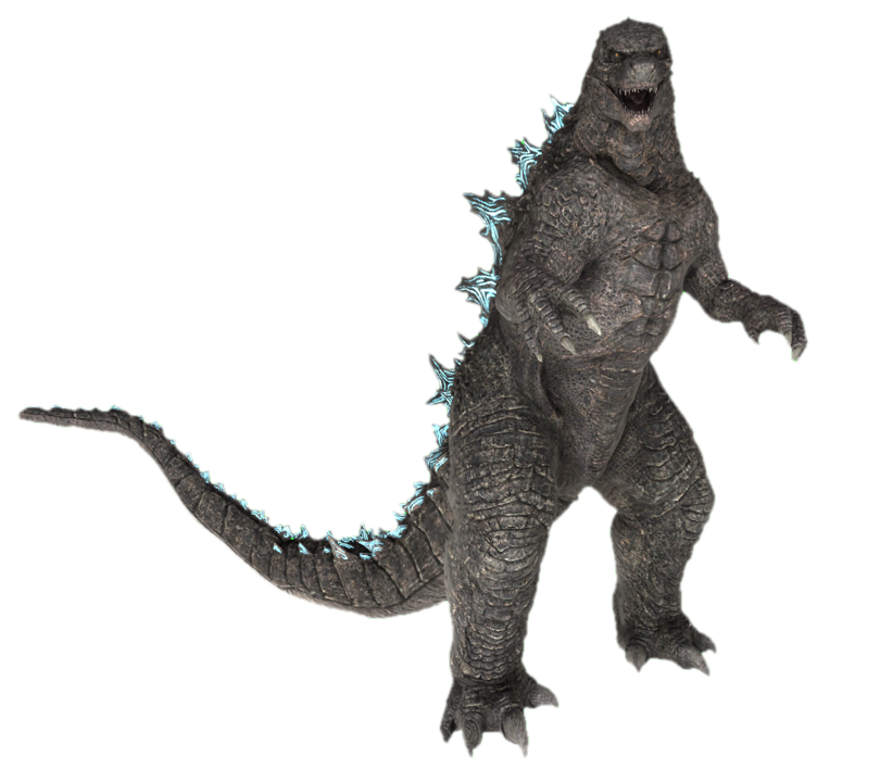 Godzilla Basic Image Side View Godzilla (Normal) facing the screen by transparentjigglyPt2 on DeviantArt