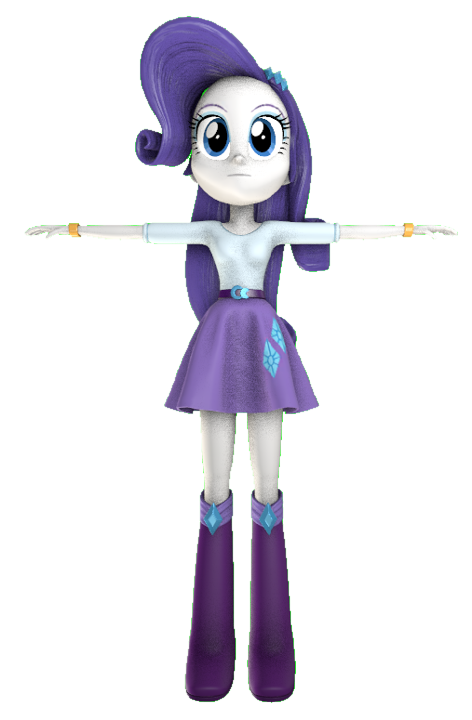 Rarity (EG) T-pose by transparentjigglyPt2 on DeviantArt