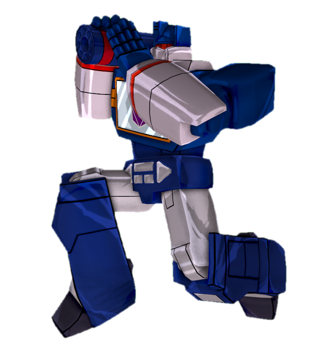 Soundwave (G1) holding his weapon by transparentjigglyPt2 on DeviantArt