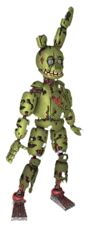 Springtrap Side Profile Springtrap standing by transparentjigglyPt2 on DeviantArt