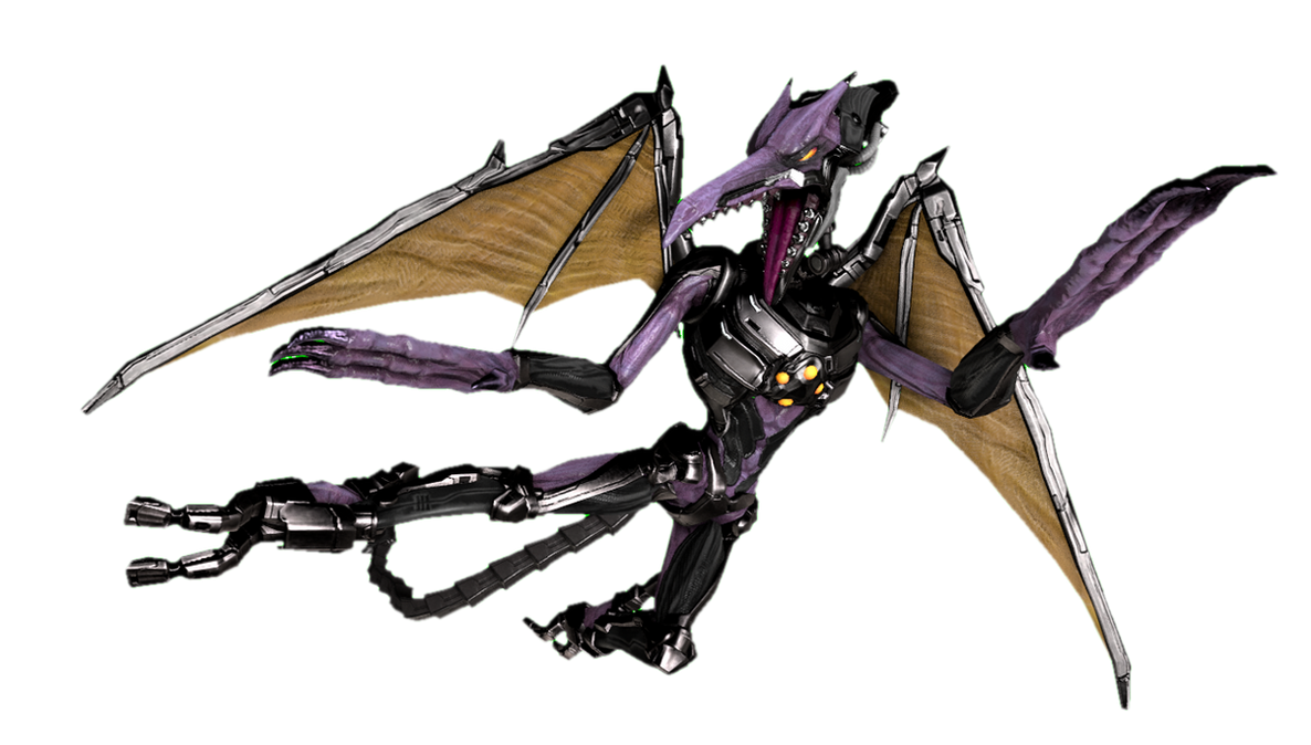 Meta Ridley kicking behind him by transparentjigglyPt2 on DeviantArt