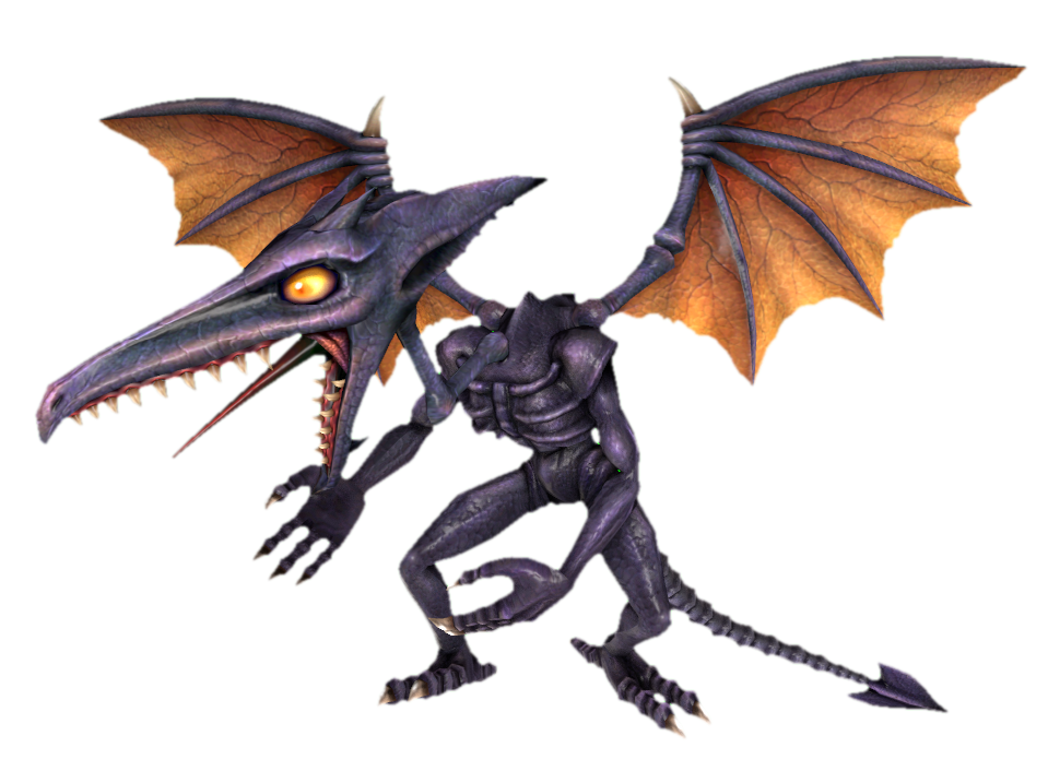R&b Ridley Ridley (Brawl) crouching forward by transparentjigglyPt2 on DeviantArt