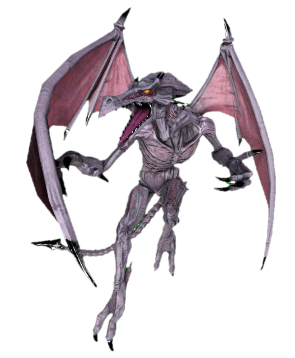 Ridley (Smash) roaring and curling his wings by transparentjigglyPt2 on ...