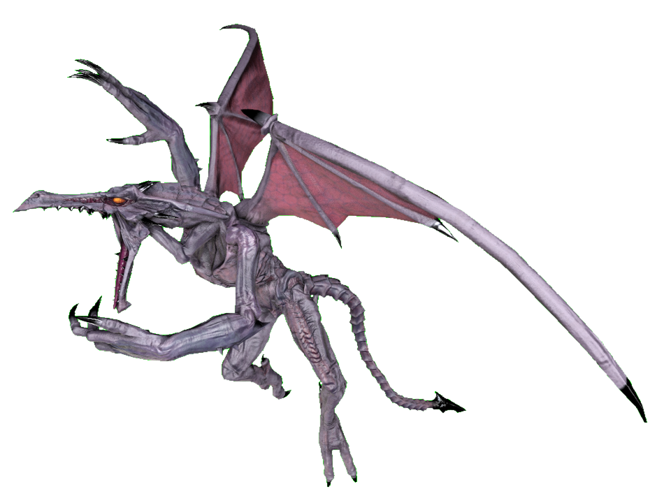 Ridley (Smash) flying, clawing and roaring 2 by transparentjigglyPt2 on ...