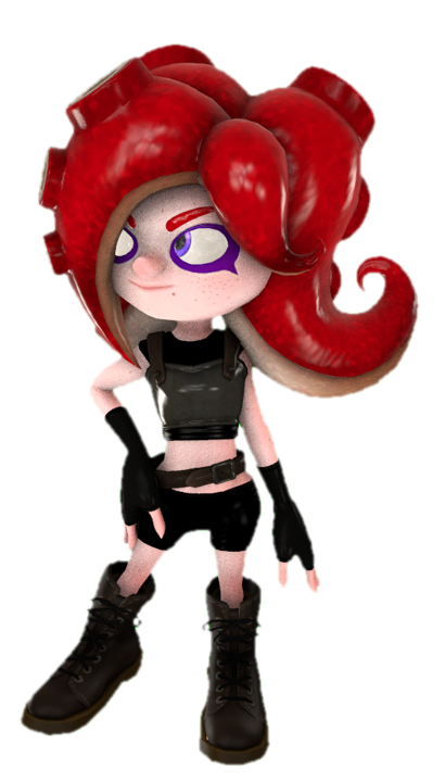 S1 Enemy Octoling with a hand on her hip 2 by transparentjigglyPt2 on ...