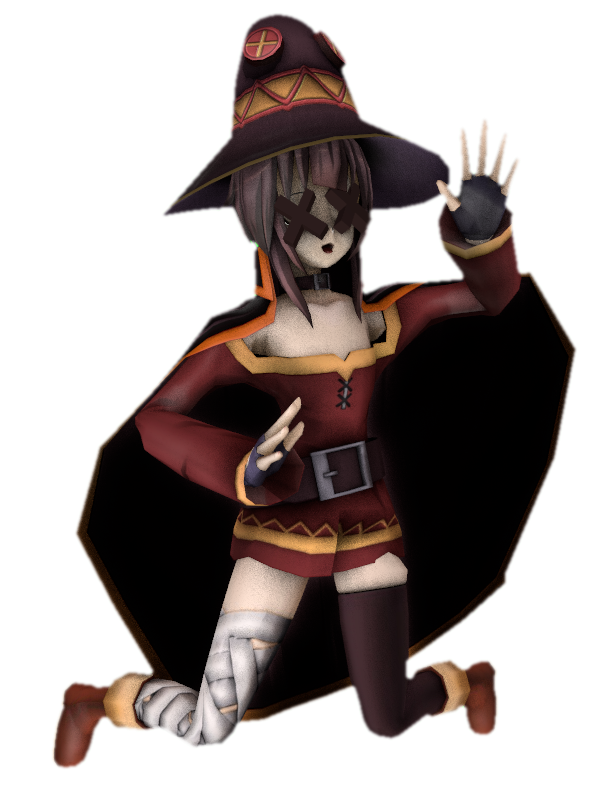 Megumin Scare Megumin with x in her eyes 2 by transparentjigglyPt2 on DeviantArt