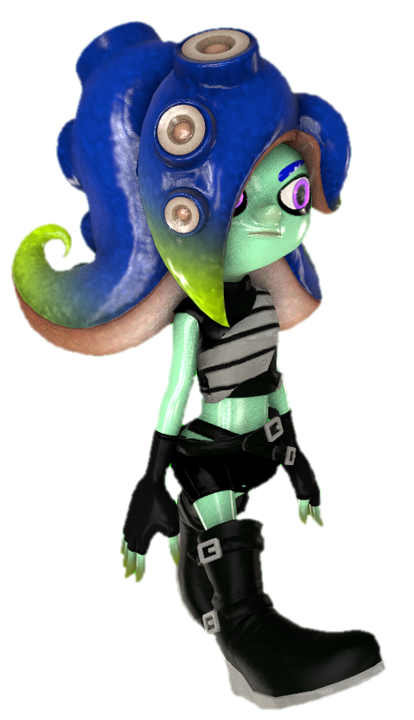 Sanitized Octoling walking by transparentjigglyPt2 on DeviantArt