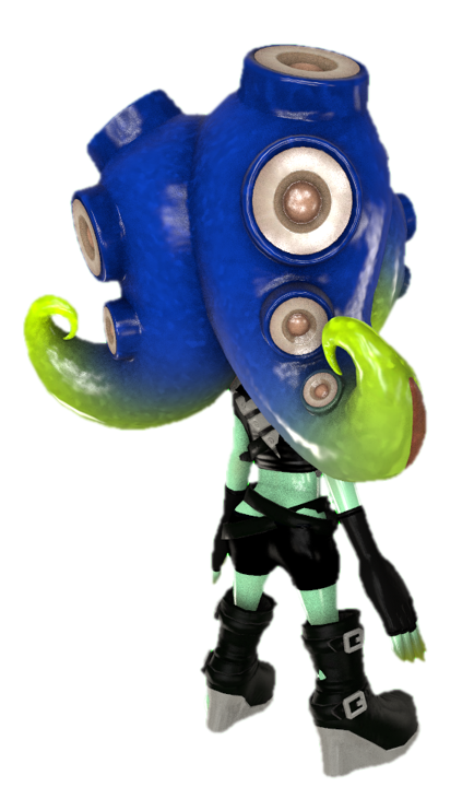 Sanitized Octoling facing away by transparentjigglyPt2 on DeviantArt
