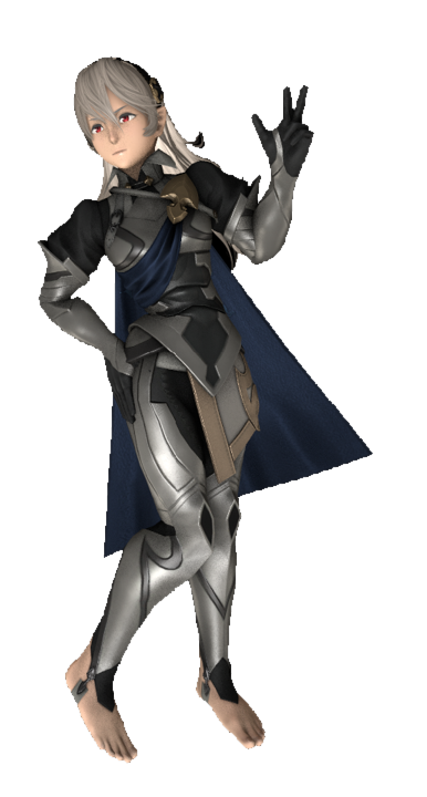Corrin Rocker Female Corrin giving a peace sign by transparentjigglyPt2 on DeviantArt