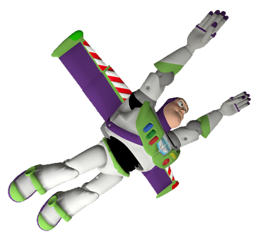 Buzz Lightyear flying