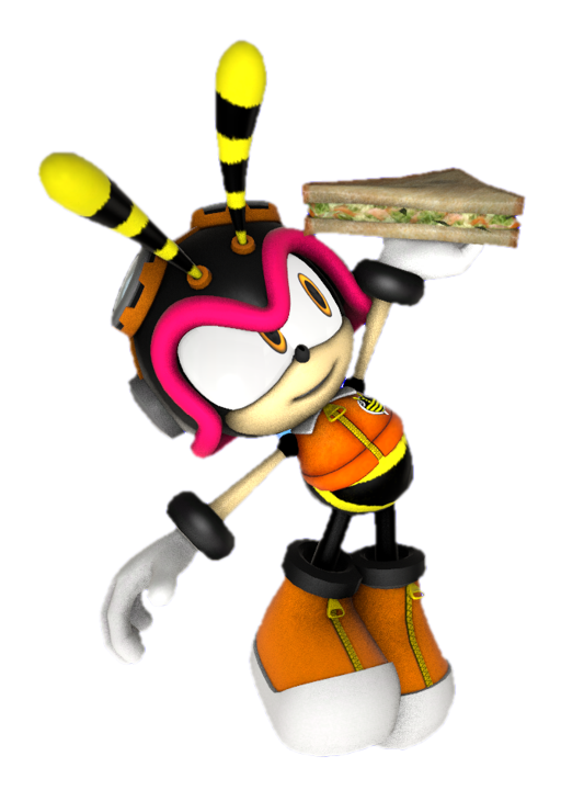 Chumpy Bee Charmy Bee holding a sandwich by transparentjigglyPt2 on DeviantArt