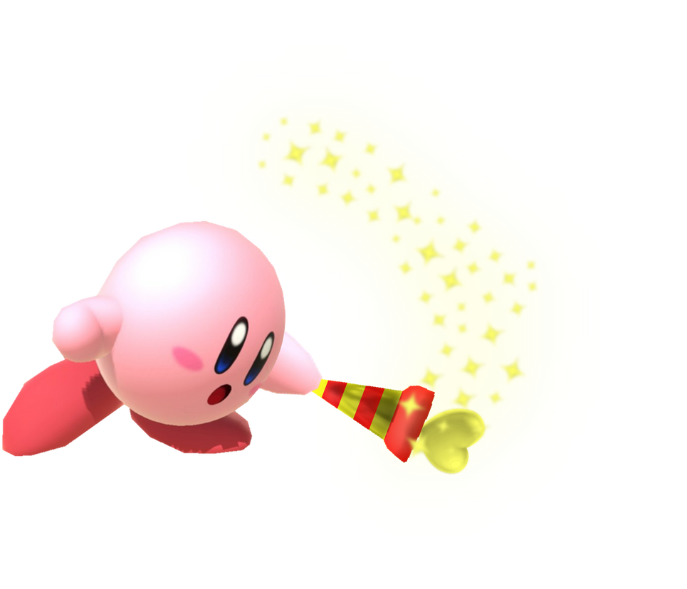 Kirby (Love Love Stick) swinging 3 by transparentjigglyPt2 on DeviantArt