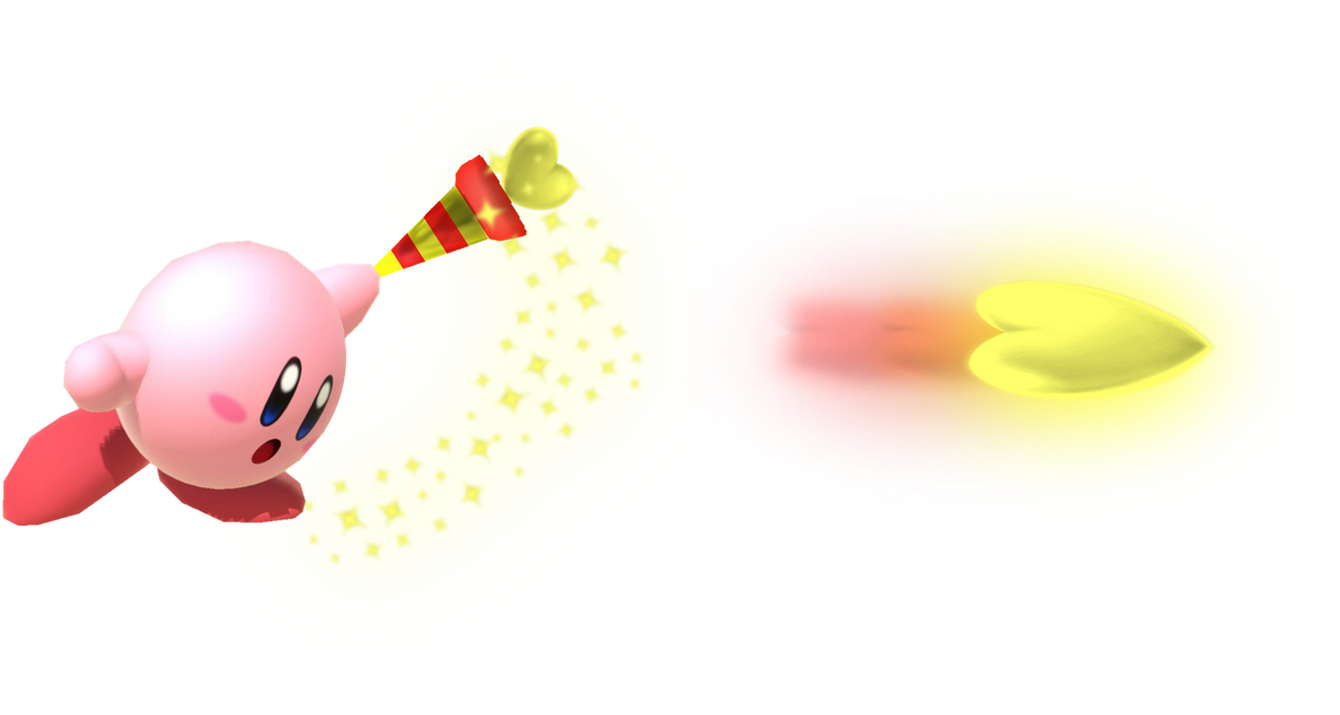 Kirby (Love Love Stick) firing a projectile by transparentjigglyPt2 on ...