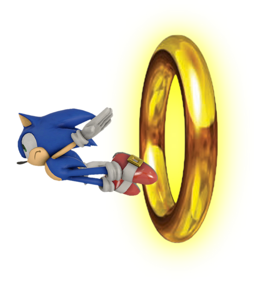 Sonic Rings Bounce Modern Sonic jumping out of a ring by transparentjigglyPt2 on DeviantArt