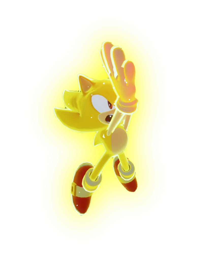 Super Sonic 1 blocking by transparentjigglyPt2 on DeviantArt