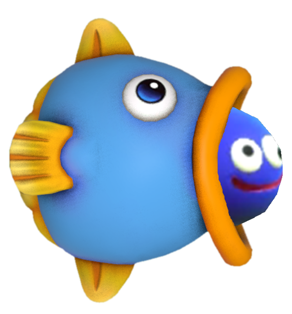 Kine the Fish and Gooey swimming by transparentjigglyPt2 on DeviantArt