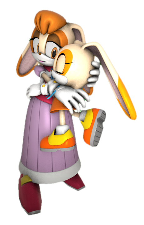 Vanilla the Rabbit hugging cream by transparentjigglyPt2 on DeviantArt