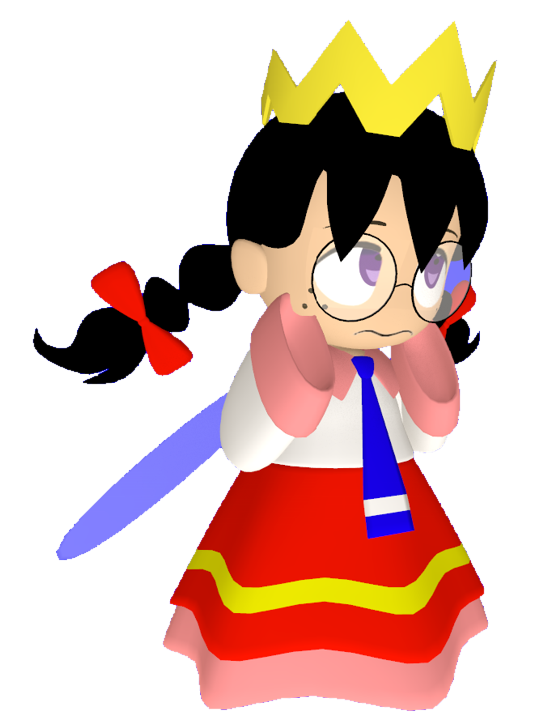 Queen Ripple holding her face by transparentjigglyPt2 on DeviantArt