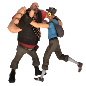 RED Heavy vs BLU Scout