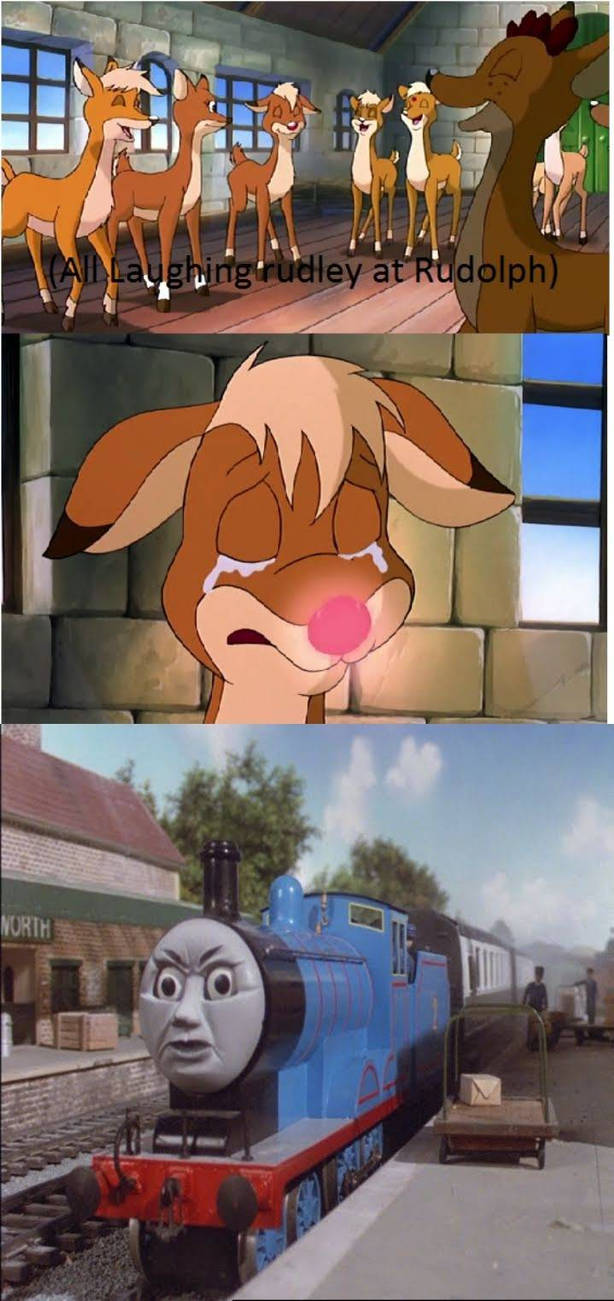 Frown From Rudolph Edward's Reaction to Rudolph Being Laughed At by sirjosh9 on DeviantArt