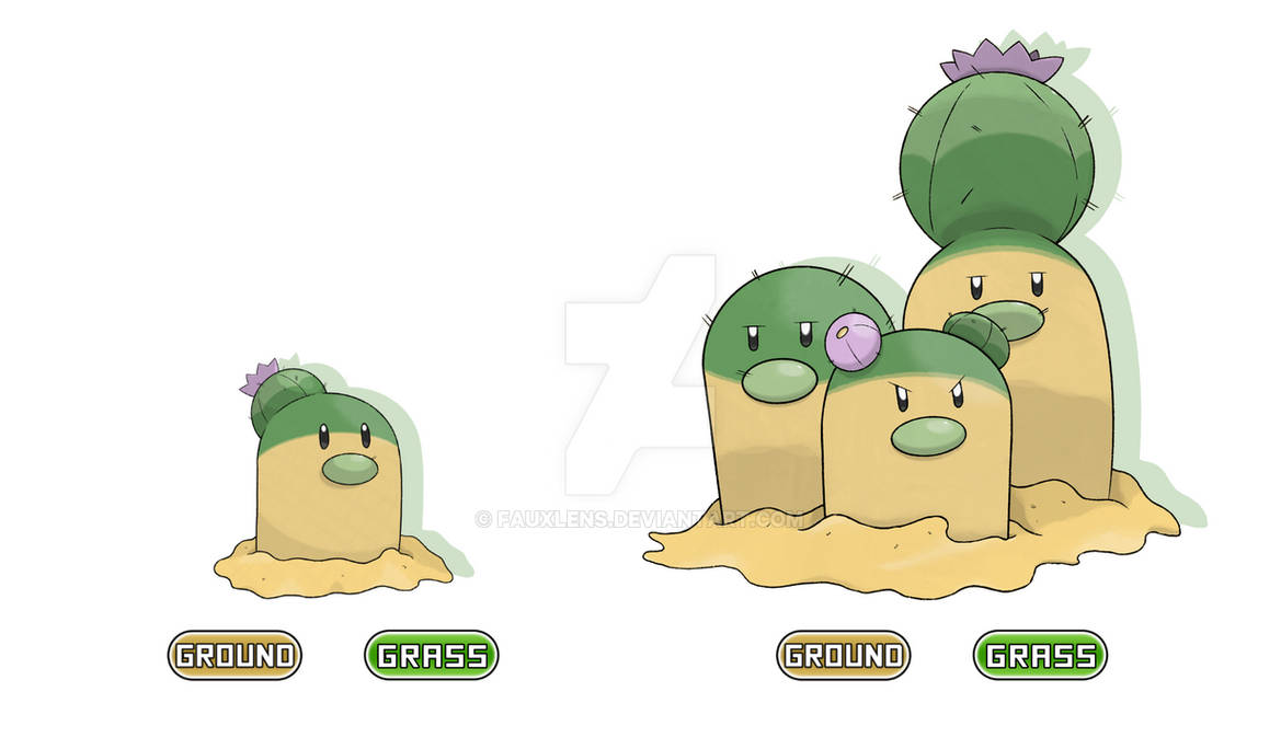 Regional Diglett // Dugtrio by fauxlens on DeviantArt