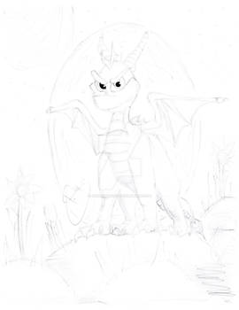 Adult Spyro - Penciled Version