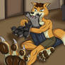 Punishment for a cocky coon