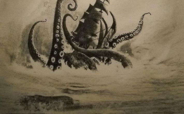 Giant Squid Octopus sea monster