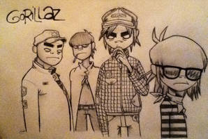 Gorillaz Band Portrait