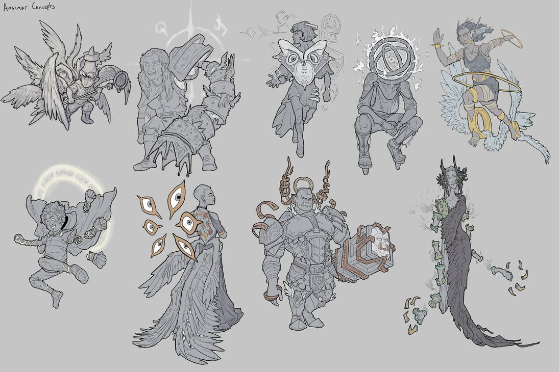 Azumar Dnd Concept exercise - Alternate Aasimar (Dnd) by DunnyCT on DeviantArt