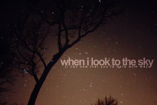 when i look to the sky