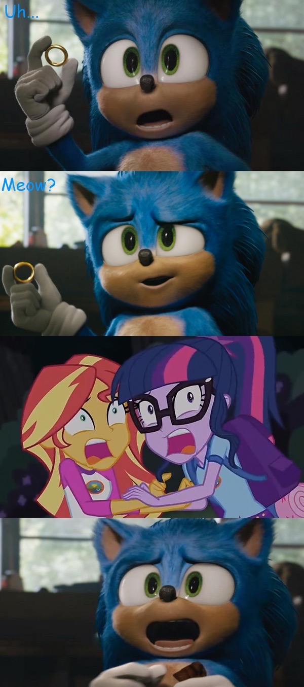 Sci-Twi And Sunset Meet Sonic by SuperMarioAurelio on DeviantArt