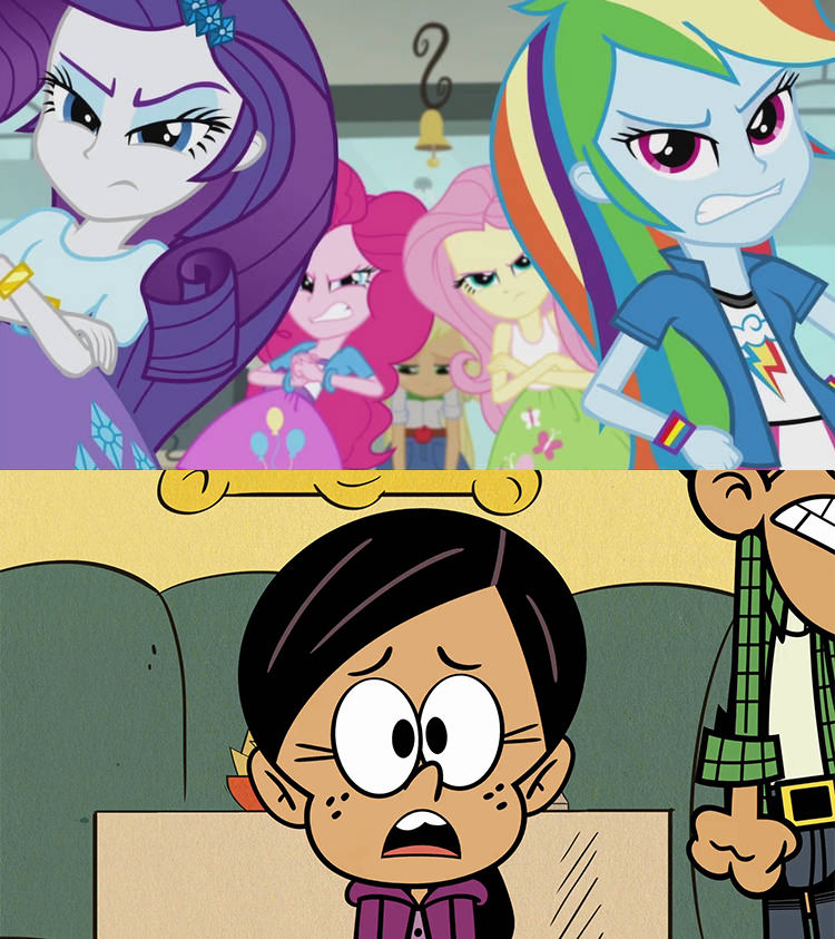 Scared Anne Ronnie Anne Is Scared Of The Mane 4 by SuperMarioAurelio on DeviantArt