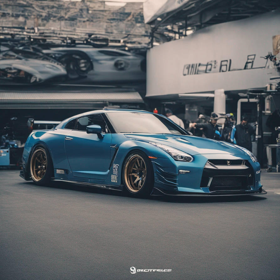 GT- R R35 In the Pit Stop by NicolasNismo-ART on DeviantArt