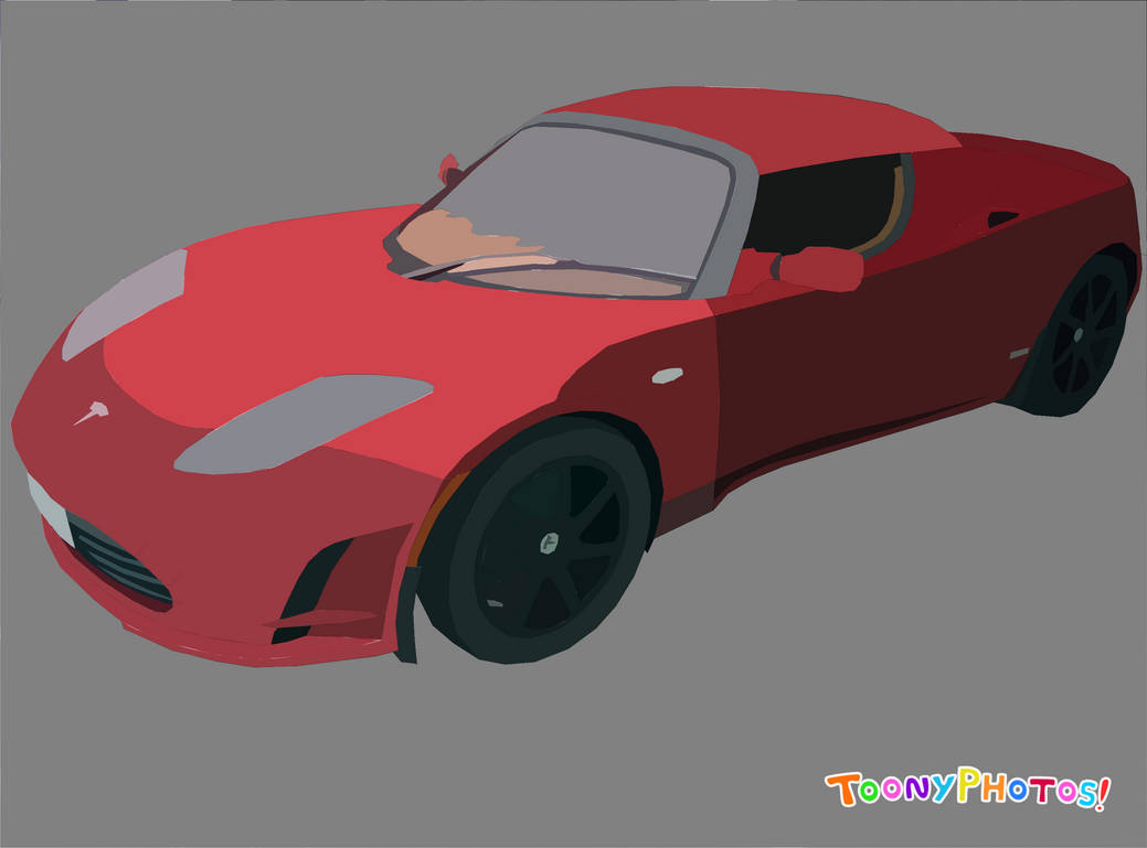 Cartoon Tesla Roadster by toonyphotos on DeviantArt