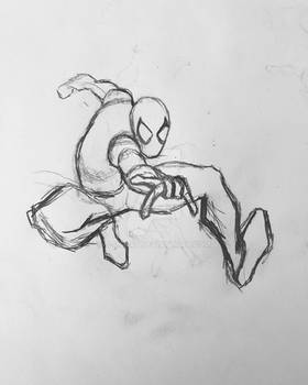 Spider-Man pose practice