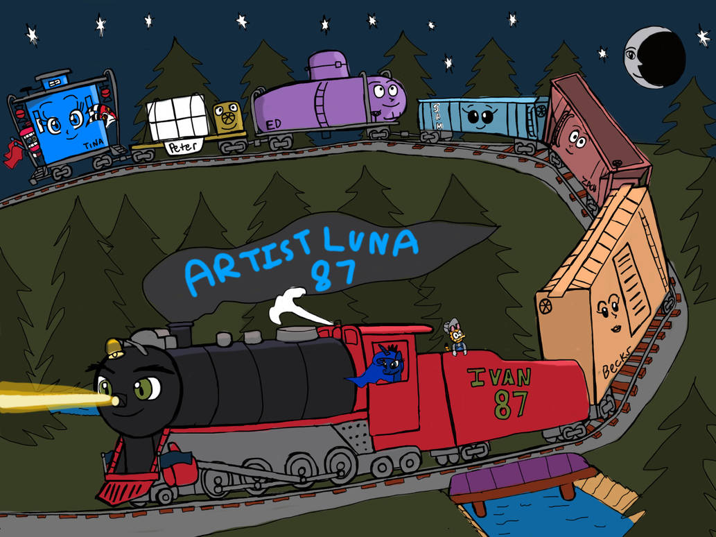 Ivan Rathe Deviantart New Design Ivan with his freight cars by ArtistLuna87 on DeviantArt