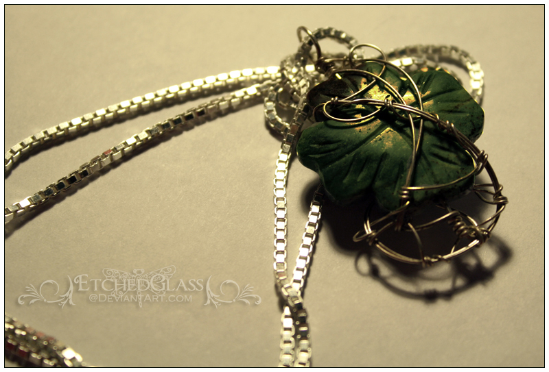 Shamrock Stone by etchedglass