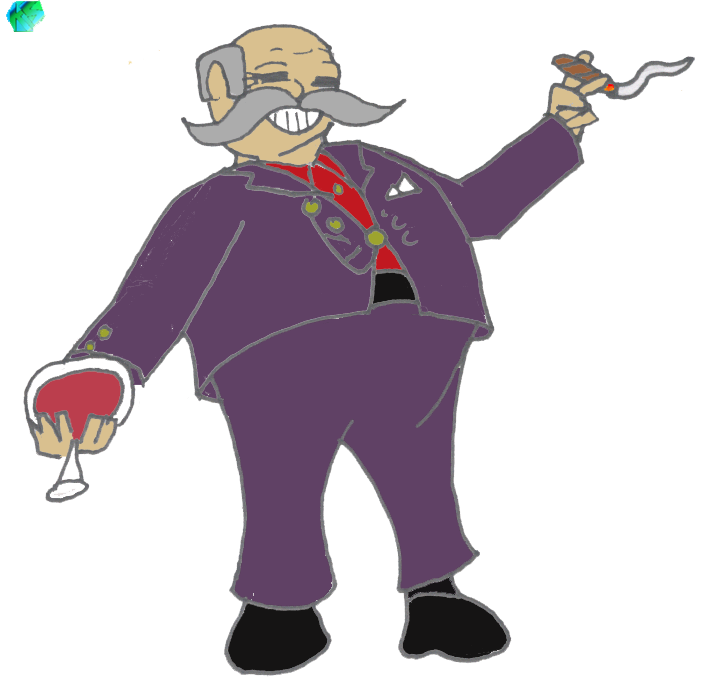 Old Fat Rich Guy colored by CyKairus on DeviantArt